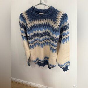 EUC-Vintage 70s Norwegian Cardigan Sweater- Men’s large